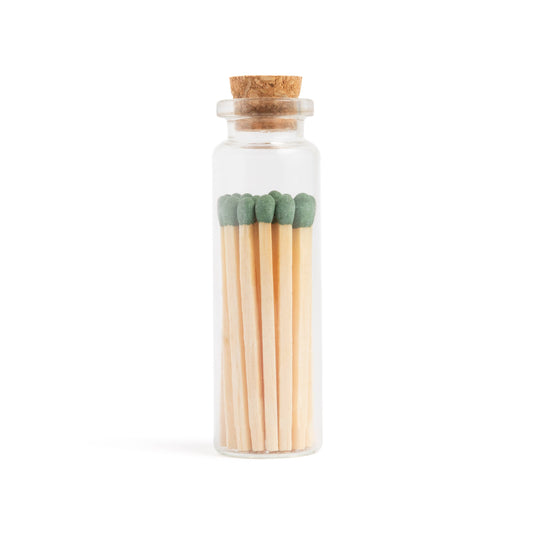 Juniper Green Matches in Small Corked Vial