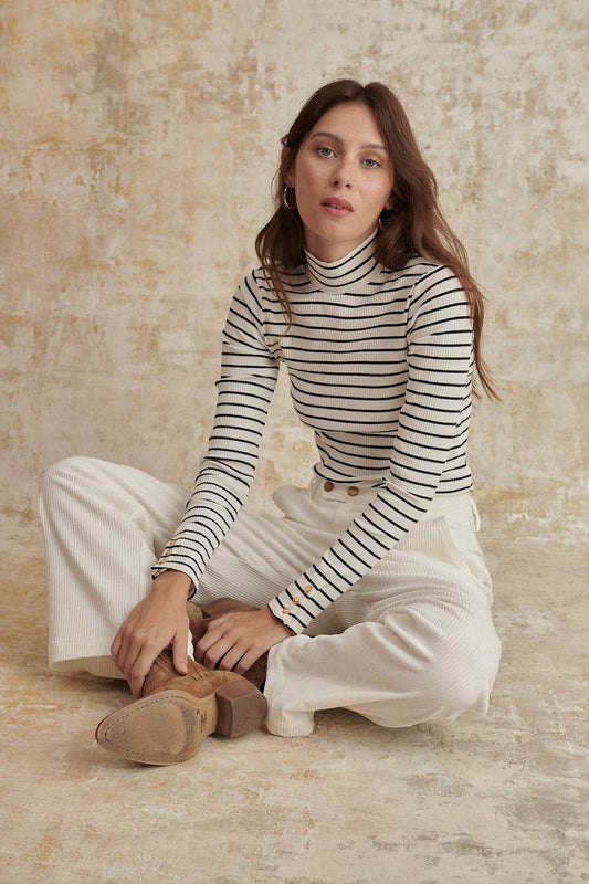 PIERRE long sleeve striped t-shirt