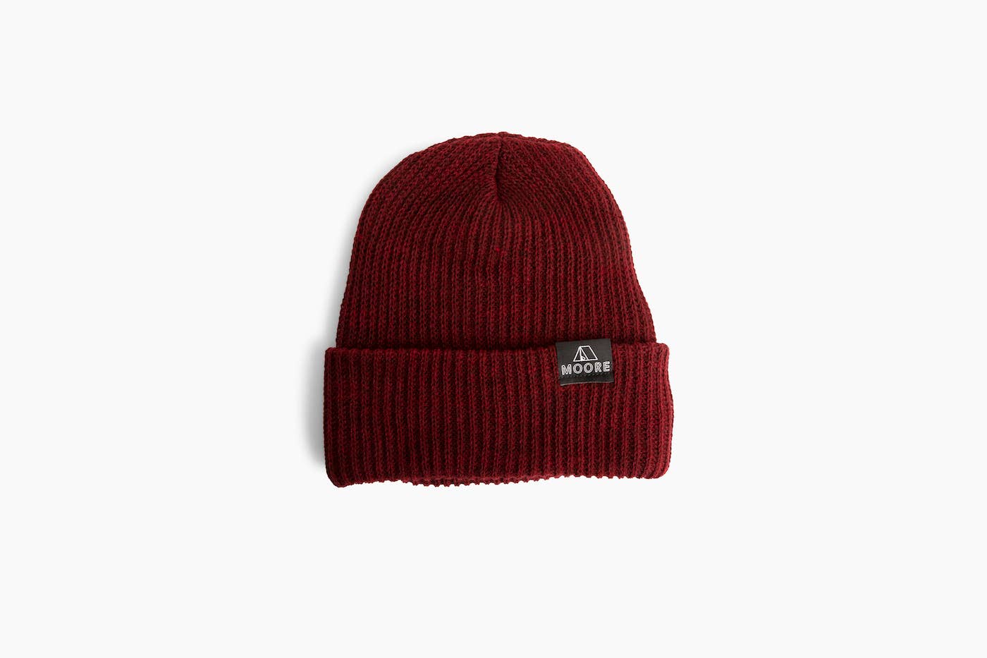 Moore Knit Beanie-Burgundy