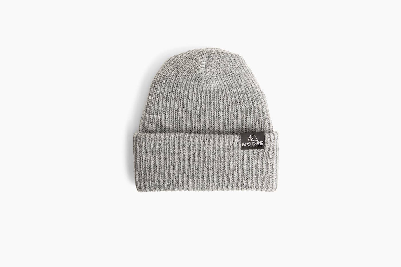 Moore Knit Beanie-Light Gray