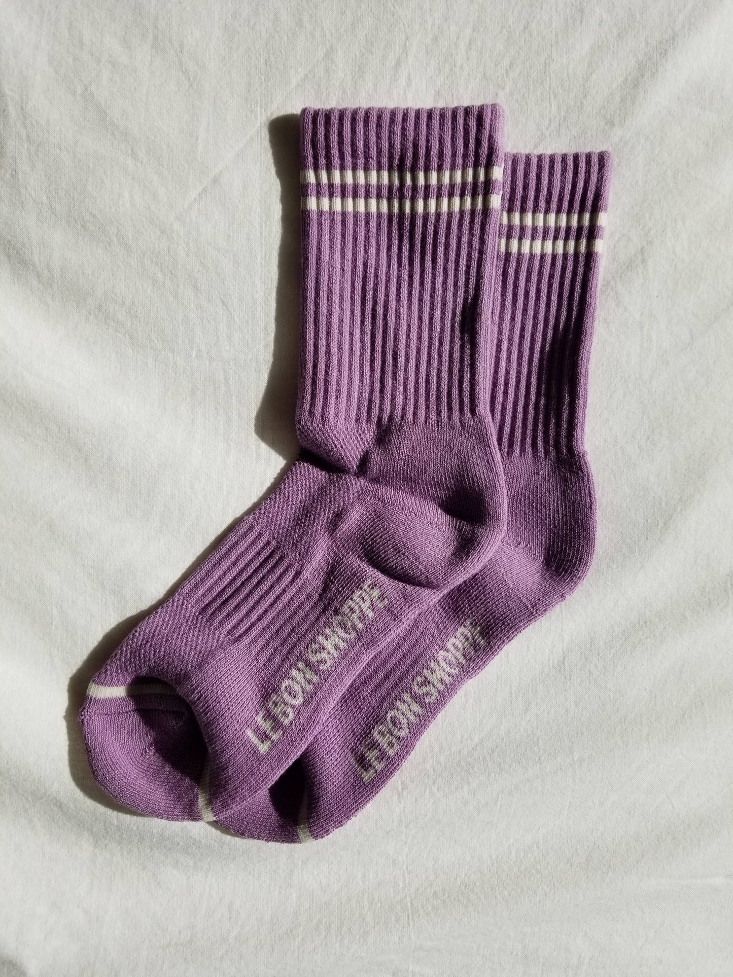 The Boyfriend Socks Grape