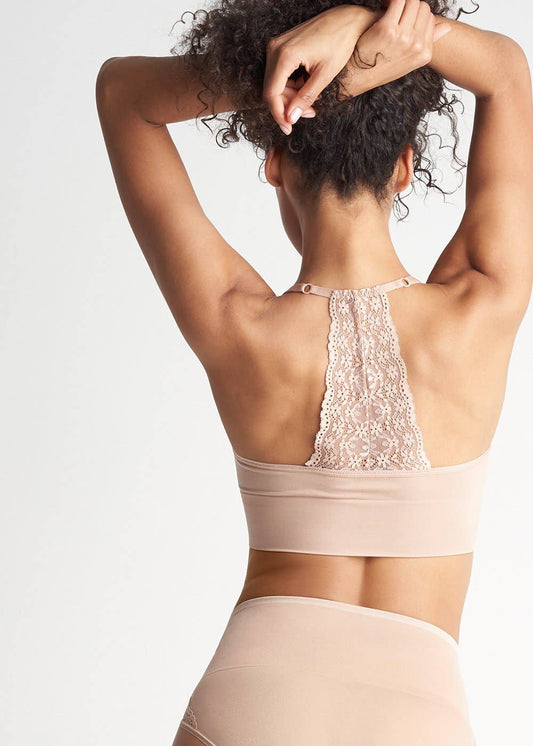 Yummie Seamless Lace Back Unlined Bralette